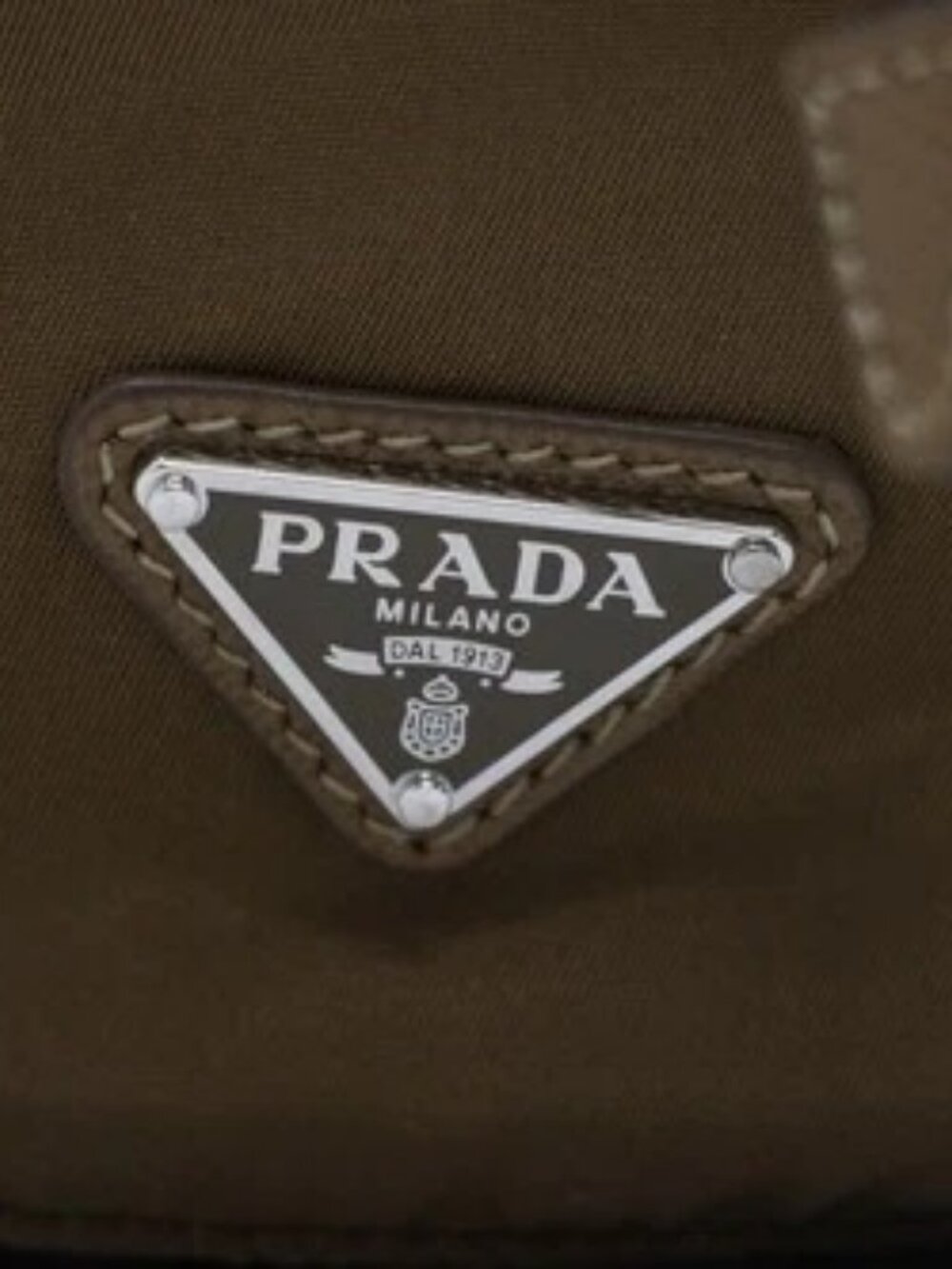 Prada Re-Nylon Drawstring Pouch - Brandy/Brown - Picture 2 of 12